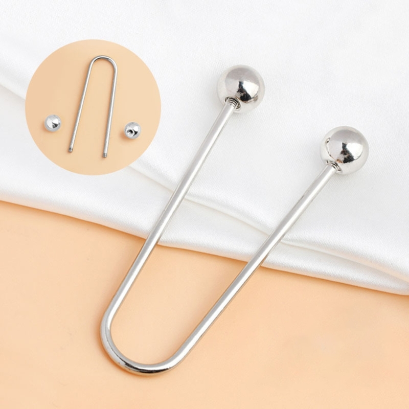 Collar Stay Metal - 2 chiếc Khóa xoắn ốc đầu