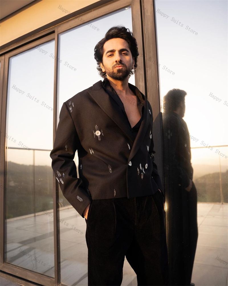 Formal Wear Jersey For Men - Brown Men Suit Set 2 Piece