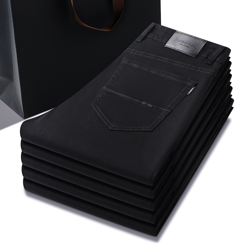 Pure Black Jeans Men's Summer  - đánh giá và giá Men Formal Wear With Jeans