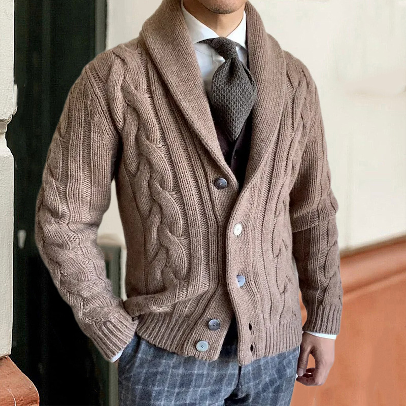 2026 Autumn and Winter New Kni - đánh giá và giá Men Formal Wear Coat