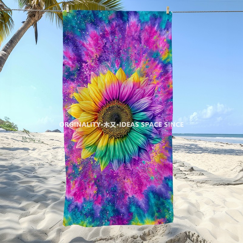 Tie Dye Rainbow Sunflower Beac - đánh giá và giá Windsor Knot Tie