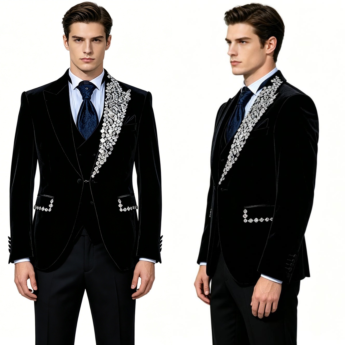 Formal Wedding Tuxedos Velvet  - đánh giá và giá Formal Wear Jersey For Men