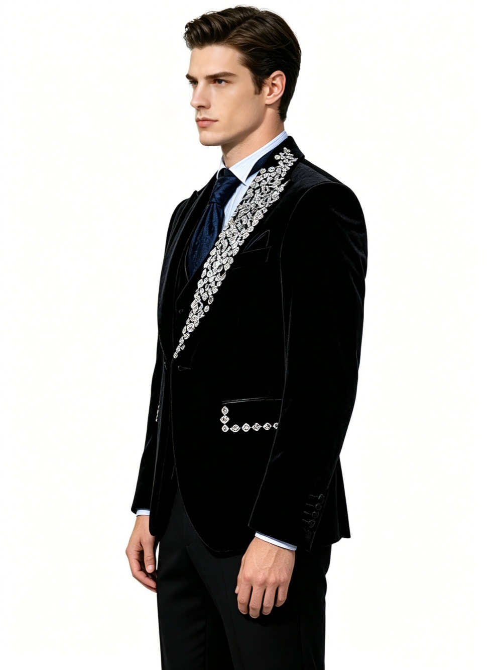 Formal Wedding Tuxedos Velvet  - đánh giá và giá Formal Wear Jersey For Men