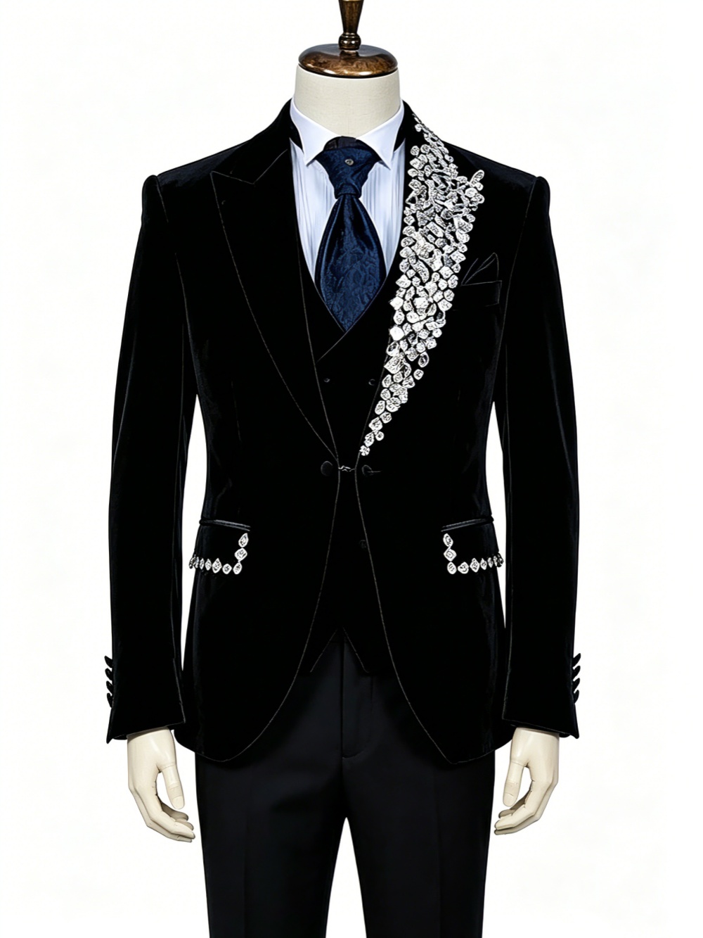 Formal Wedding Tuxedos Velvet  - đánh giá và giá Formal Wear Jersey For Men