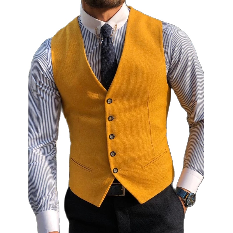 Men's Suit Formal V Neck Wool  - đánh giá và giá Formal Vest Waistcoat