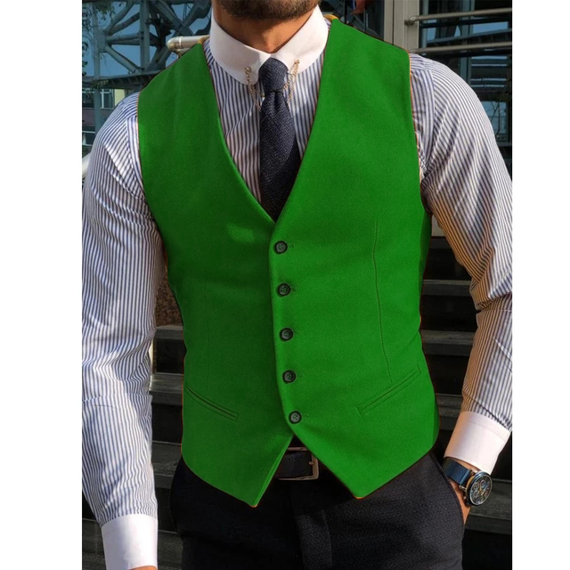 Men's Suit Formal V Neck Wool  - đánh giá và giá Formal Vest Waistcoat