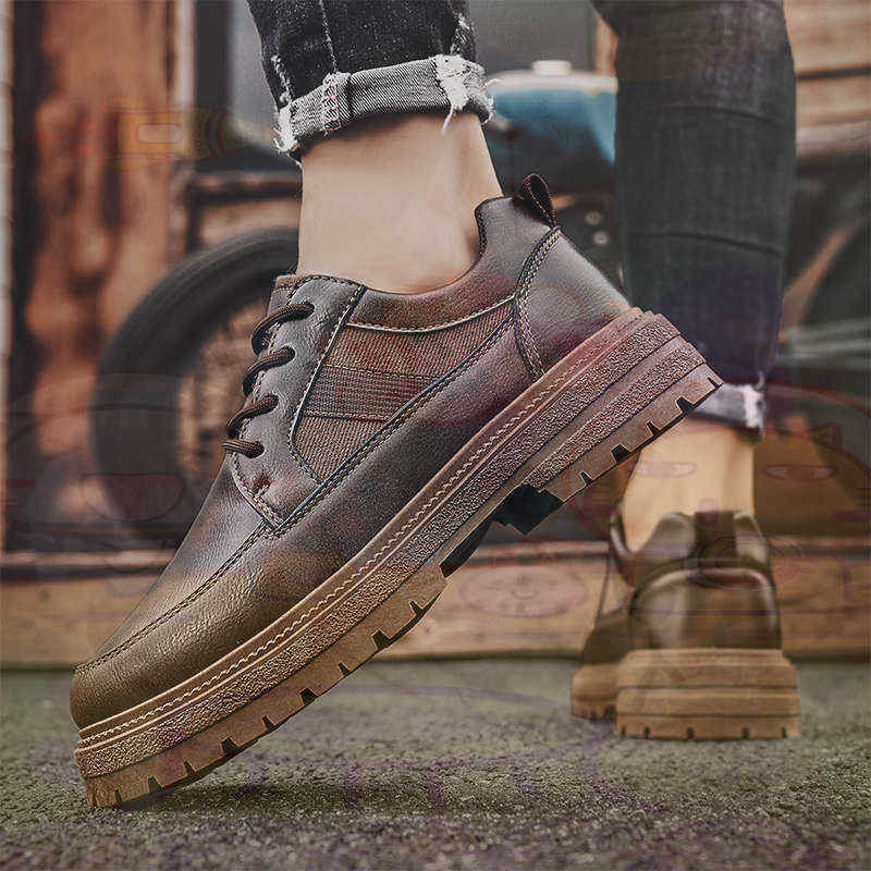 Dark Natural Leather Fashion T - đánh giá và giá Formal Men Daily Wear Footwear