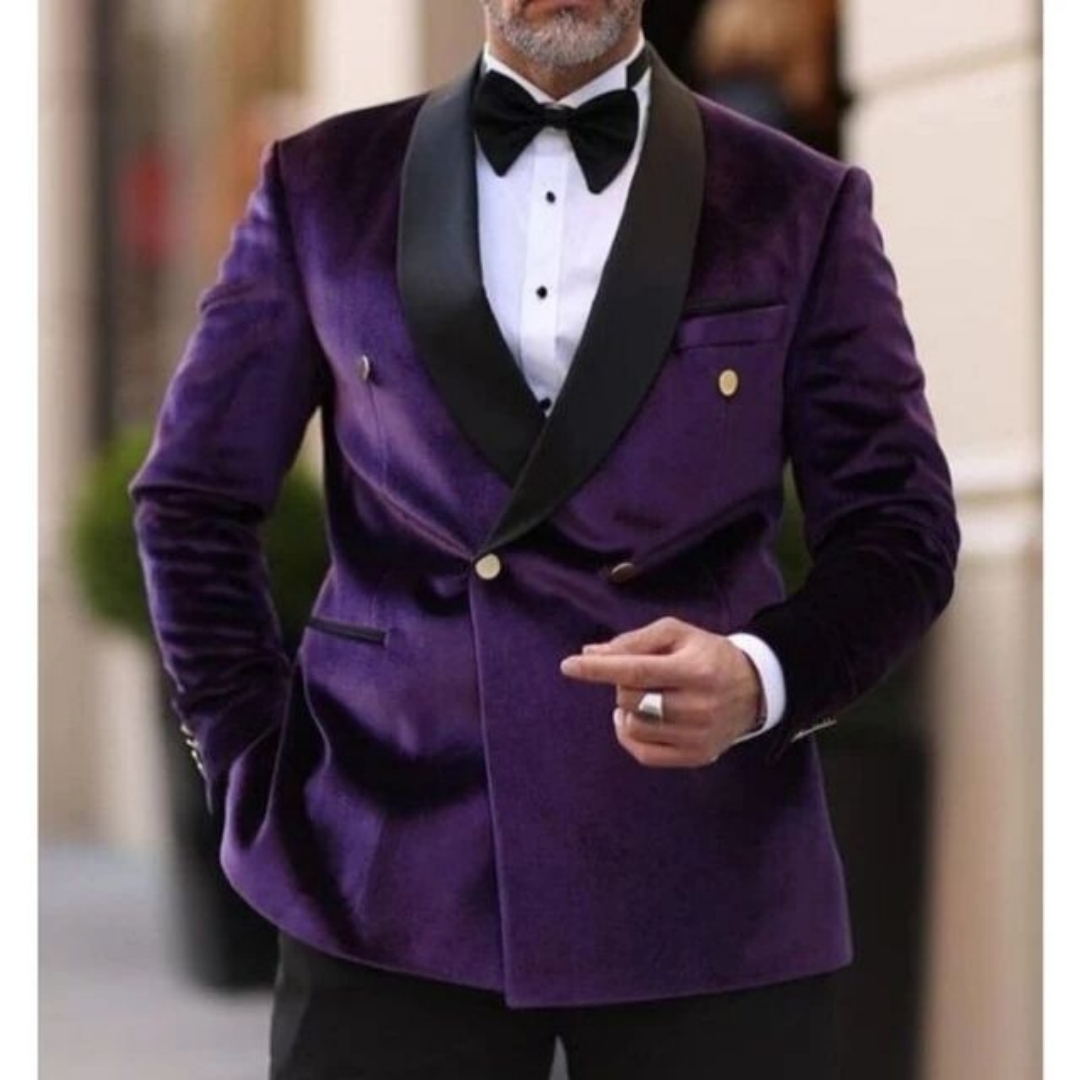 XS-6XL Velvet Wedding Men Suit - đánh giá và giá Men Formal Wear Top