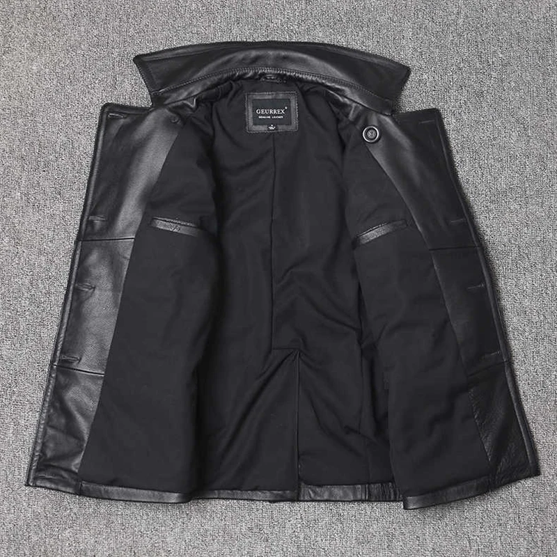 Genuine Leather Jacket Men's T - đánh giá và giá Men Formal Wear Coat