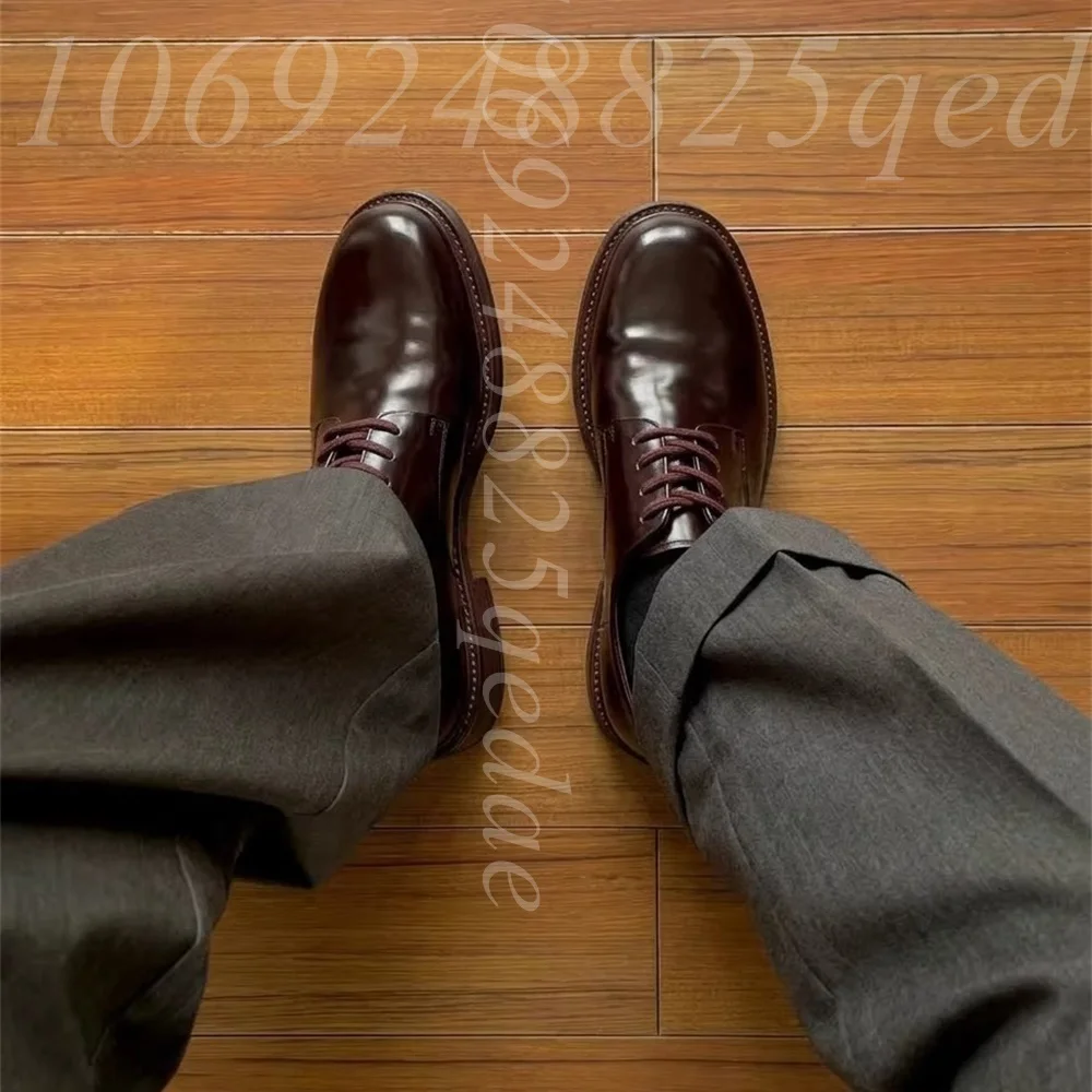 Men's Handmade Vintage Lace-Up - đánh giá và giá Formal Men Daily Wear Footwear
