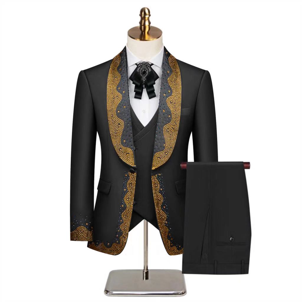 White Men Suit Set 2 Pieces Bl - đánh giá và giá Formal Wear Jersey For Men