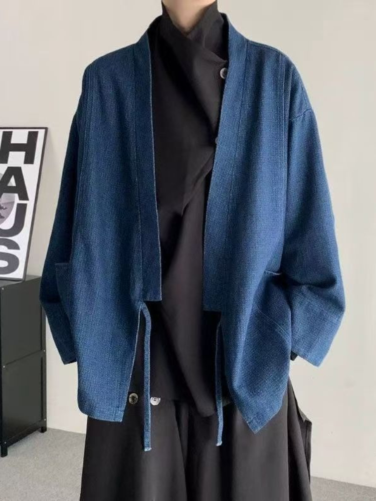 Vintage Japanese Style Denim C - đánh giá và giá Men Formal Wear Coat