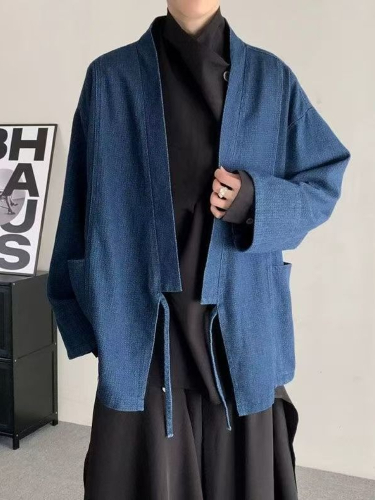 Vintage Japanese Style Denim C - đánh giá và giá Men Formal Wear Coat