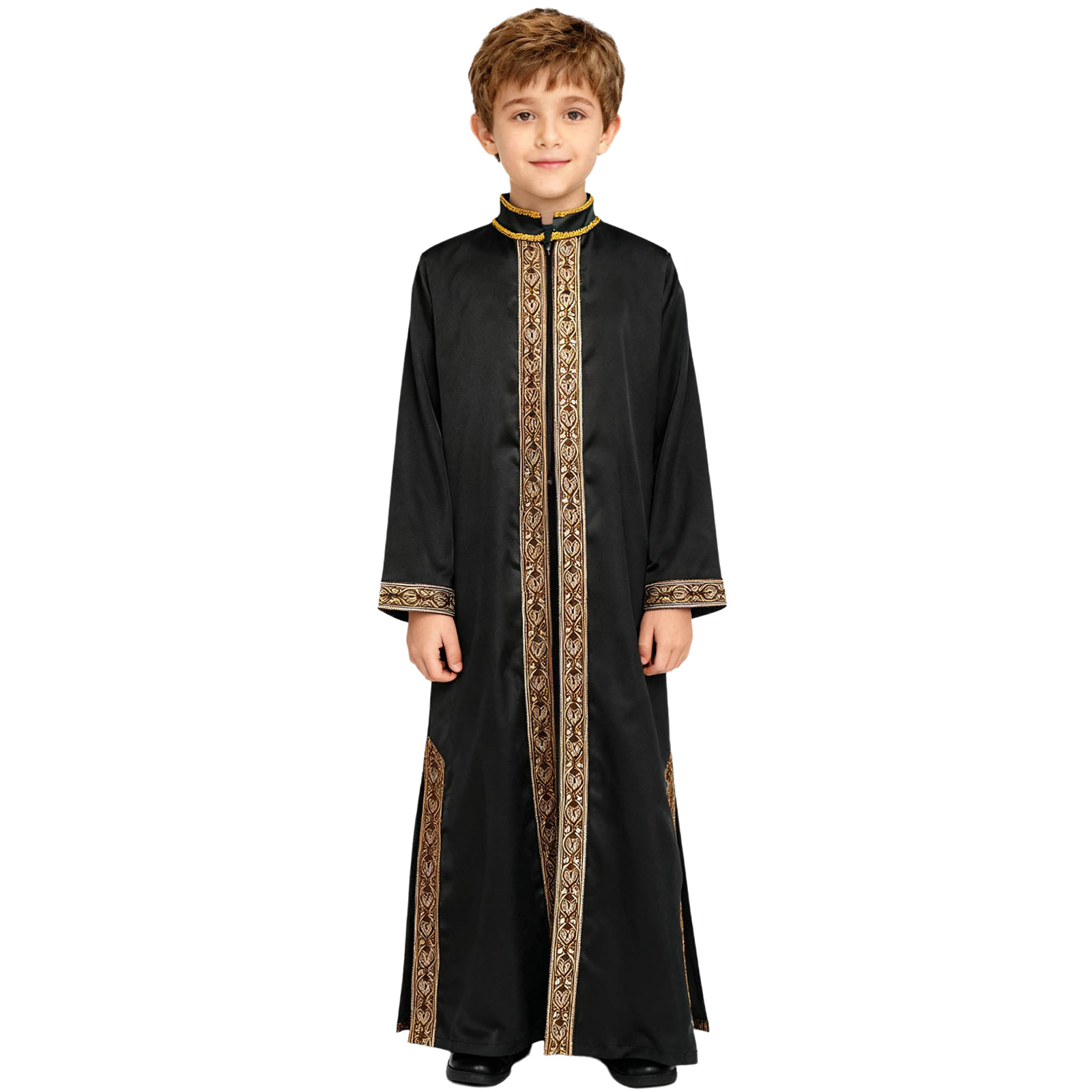 Boys Gold Embroidery Maxi Musl - đánh giá và giá Men Formal Wear Coat