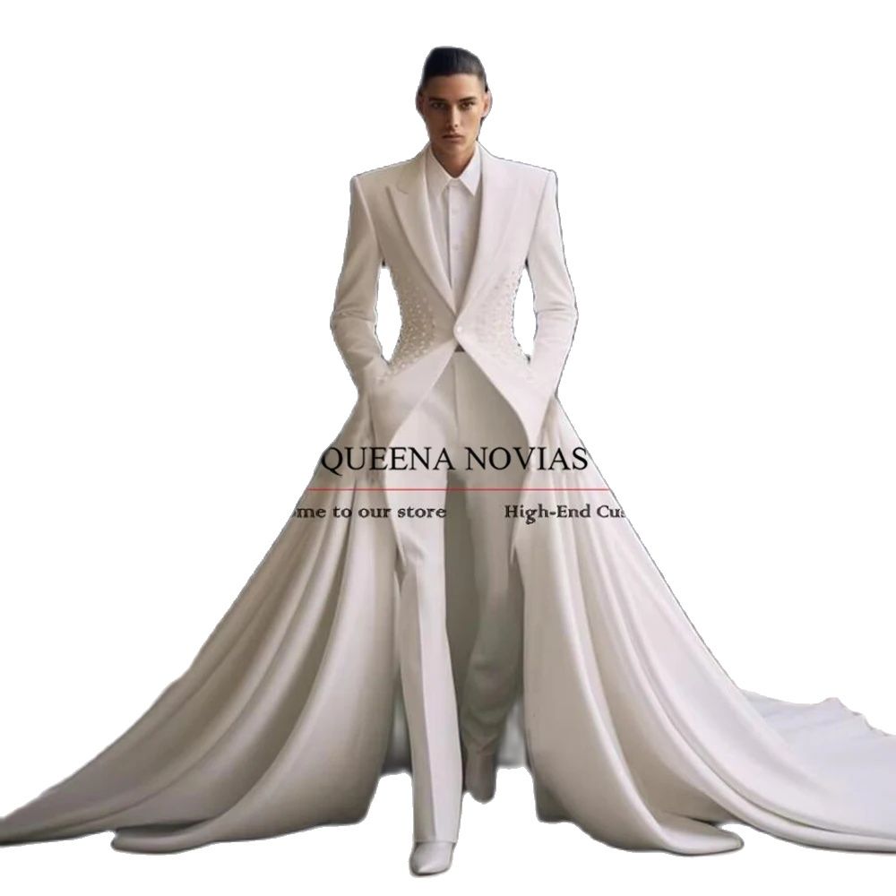 Elegant Pearls Men Suits With  - đánh giá và giá Formal Wear Jersey For Men