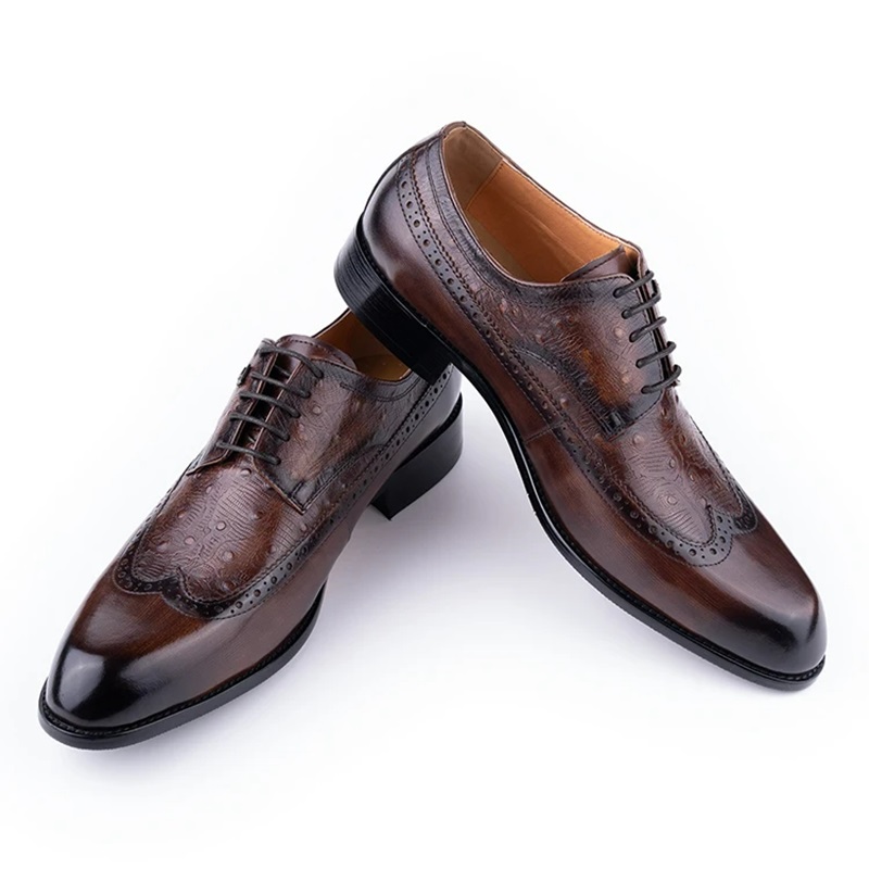 Men's Cowhide Leather Shoes La - đánh giá và giá Formal Men Daily Wear Footwear