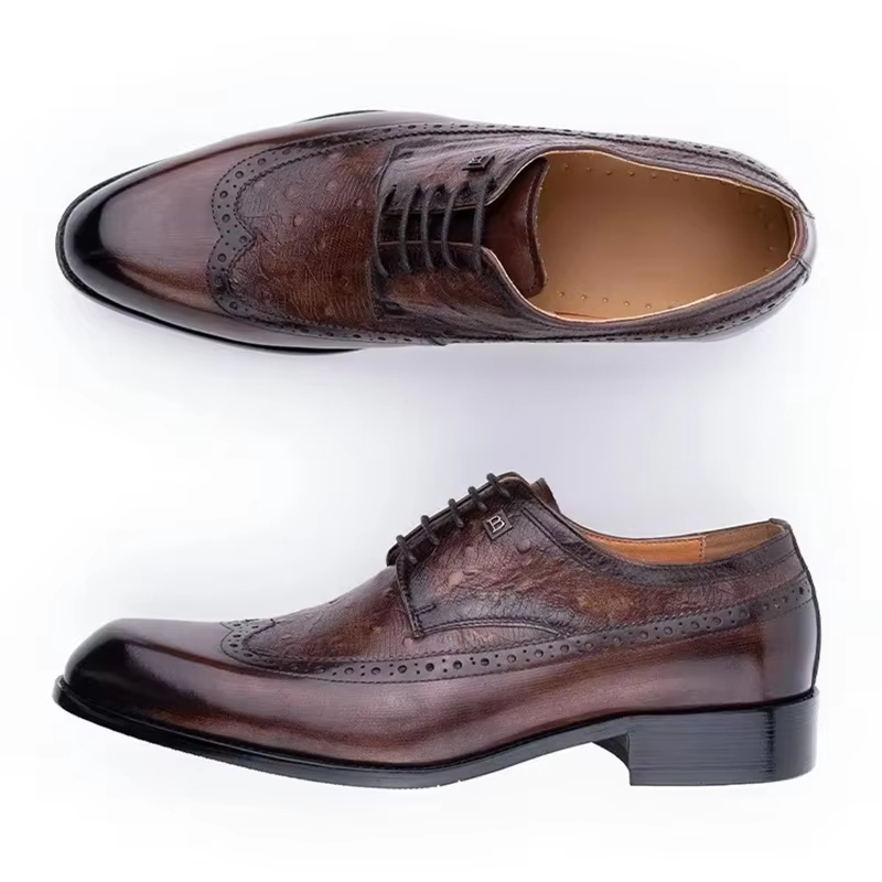 Men's Cowhide Leather Shoes La - đánh giá và giá Formal Men Daily Wear Footwear