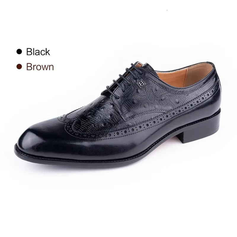 Men's Cowhide Leather Shoes La - đánh giá và giá Formal Men Daily Wear Footwear