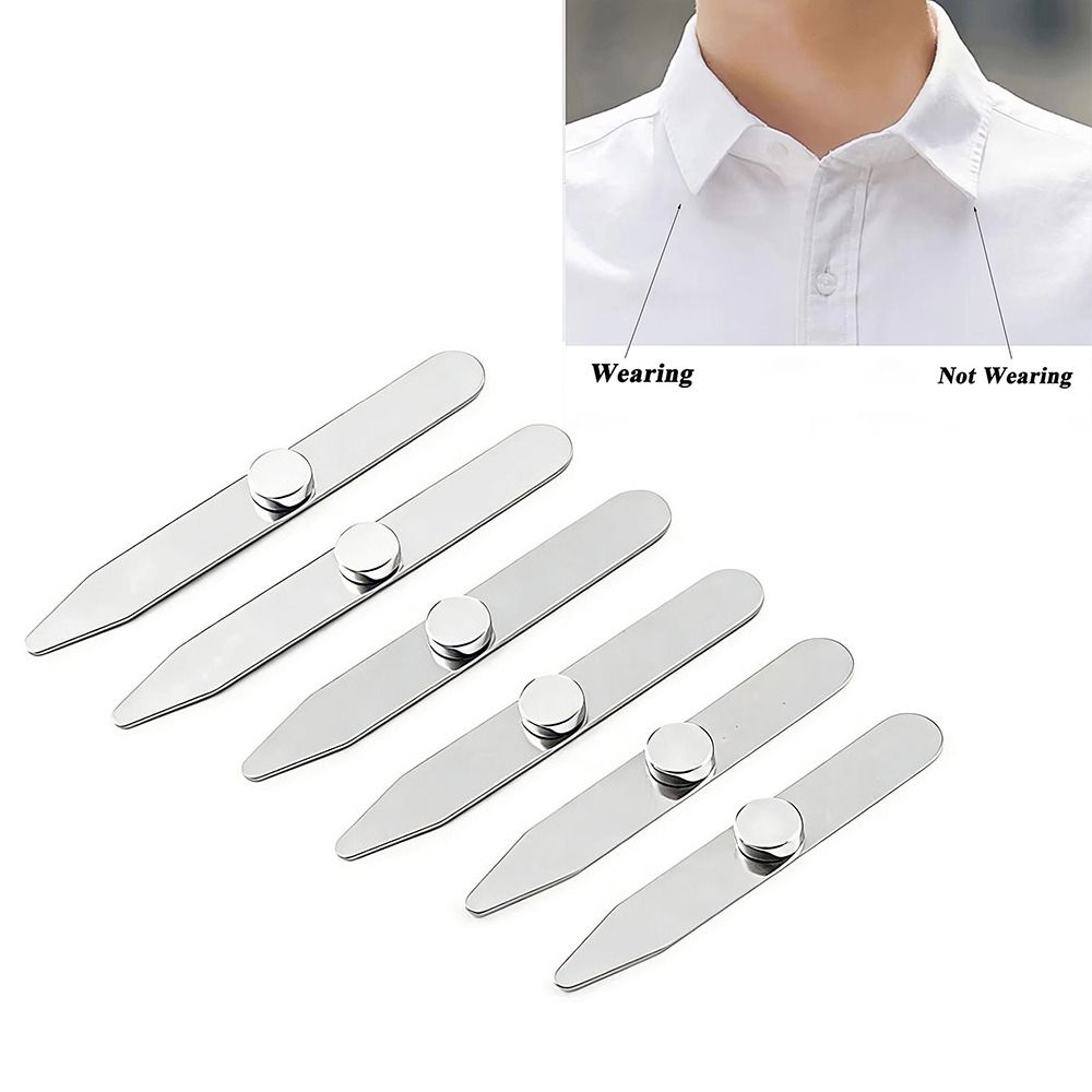 6Pcs Durable Stainless Steel C - đánh giá và giá Collar Stay Metal