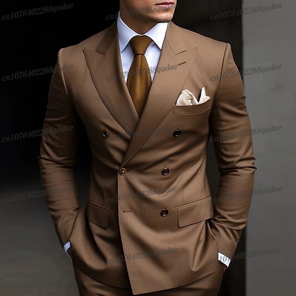 Brown Formal Occasion Men Suit - đánh giá và giá Formal Wear Jersey For Men
