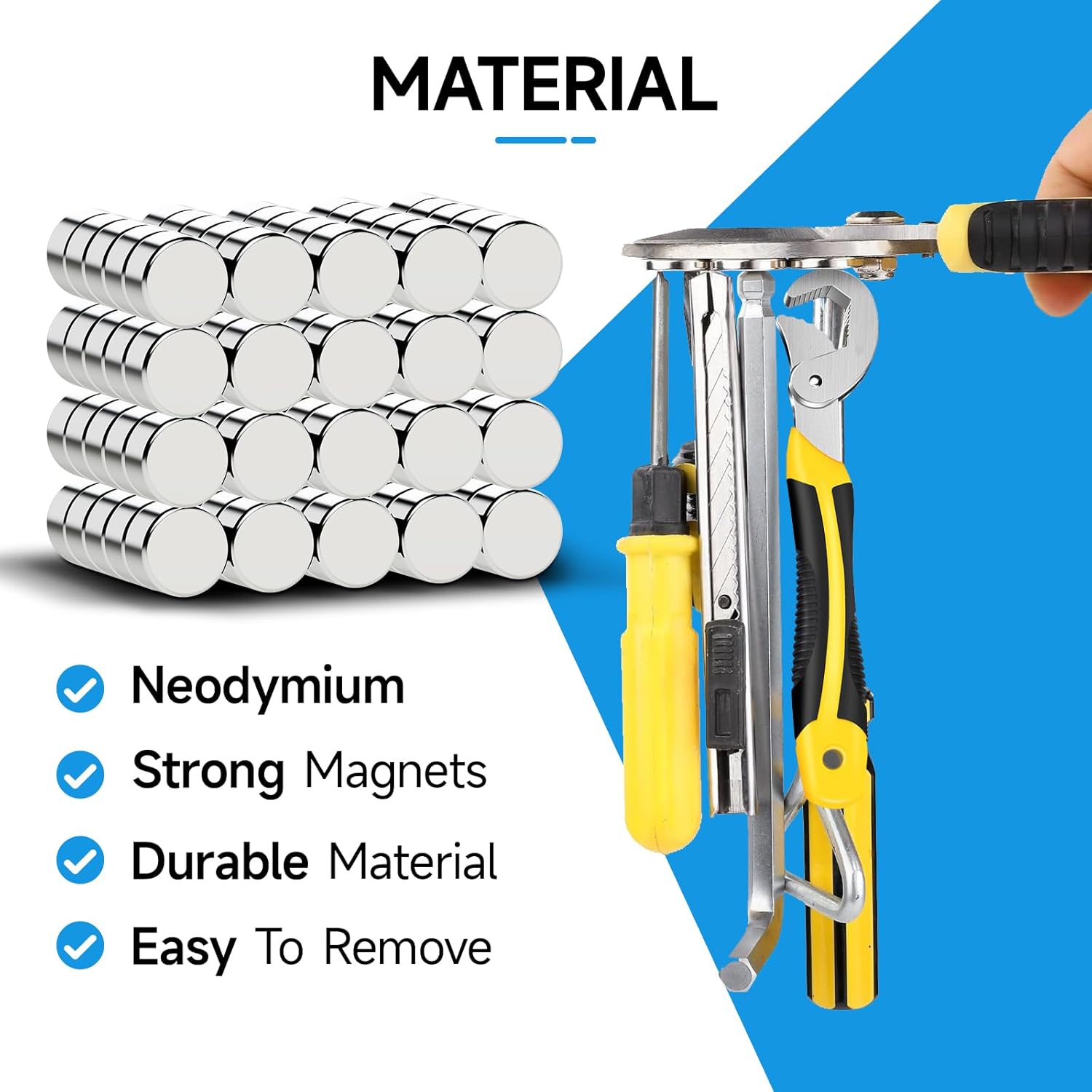 40Pcs Strong Refrigerator Magn - đánh giá và giá Collar Stay Metal