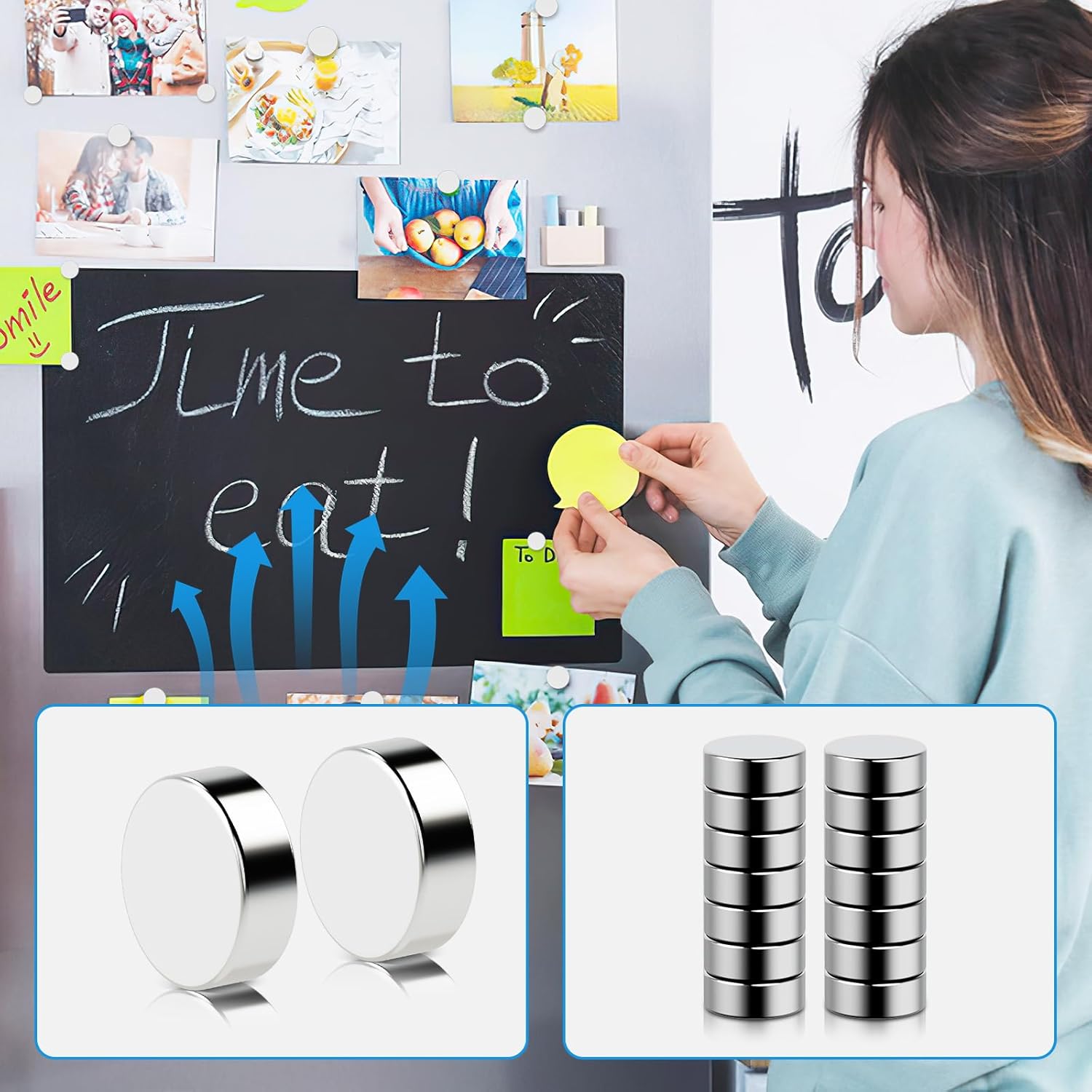 40Pcs Strong Refrigerator Magn - đánh giá và giá Collar Stay Metal