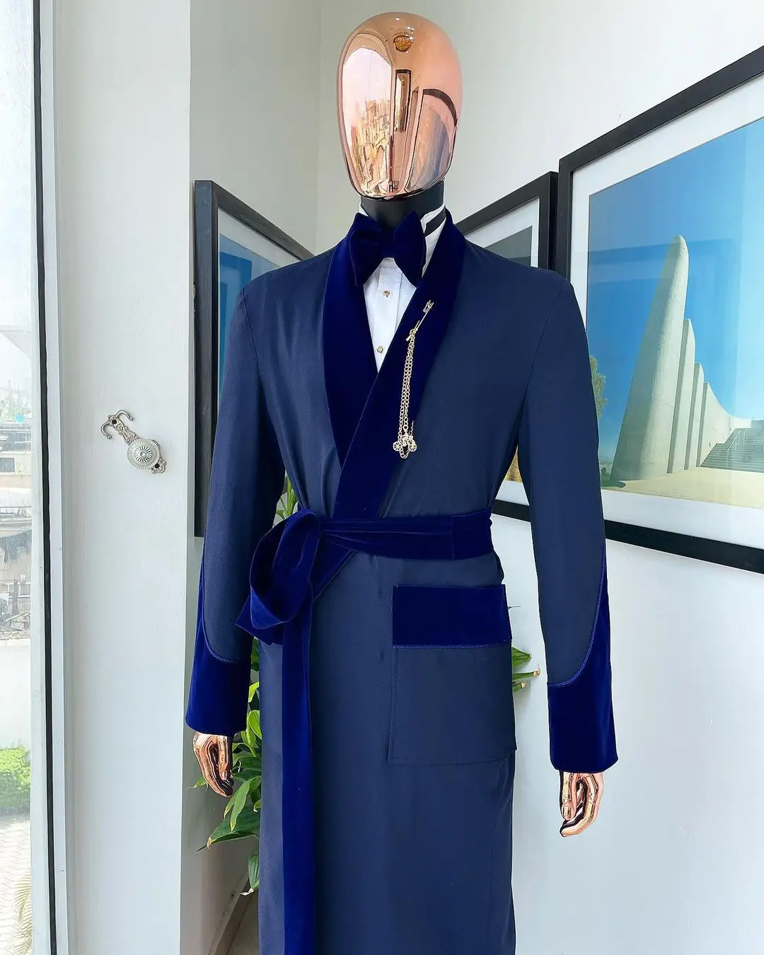 Tailor Made Royal Blue Men Sui - đánh giá và giá Men Formal Wear Coat